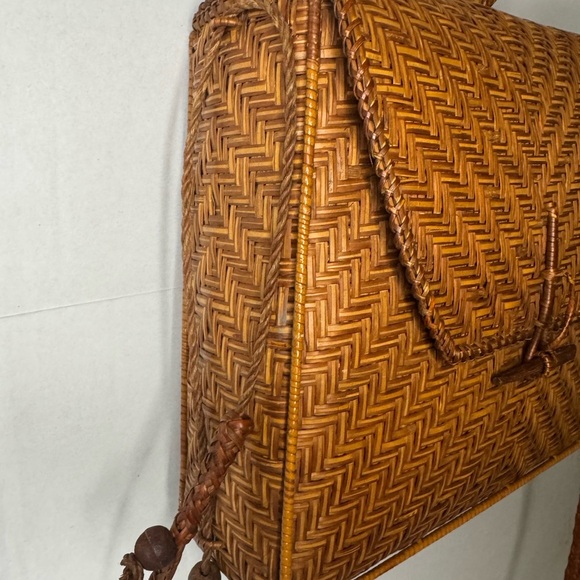 Brown Woven Crossbody Bag - Picture 5 of 13